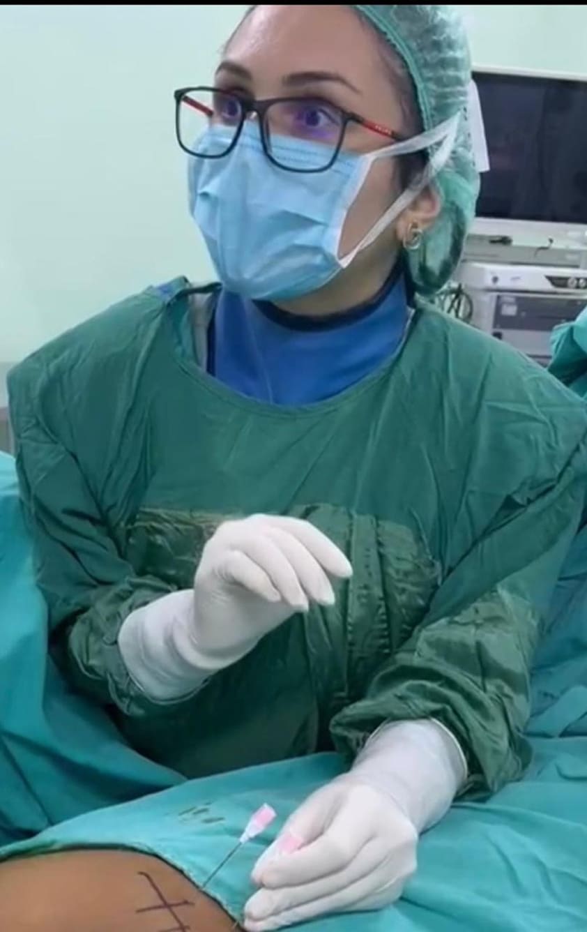 Gynecologist in operation theatre uniform